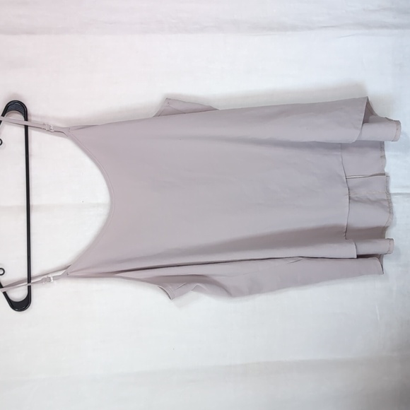 Light Grey Spaghetti Strap Button Front Vneck Tank Size 2x - Picture 3 of 3